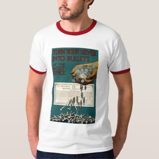 Zilver omzetten in kogels t-shirt (Voorkant)