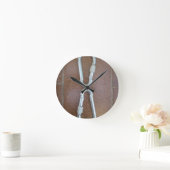 Zilver oneindig ronde klok (Huis)