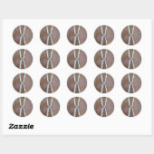 Zilver oneindig ronde sticker (Vel)