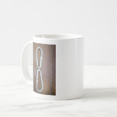 Zilver oneindigheid koffiemok (Voorkant links)