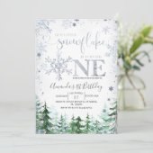 Zilver ons kleine sneeuwvlokbos kaart (Staand voorkant)