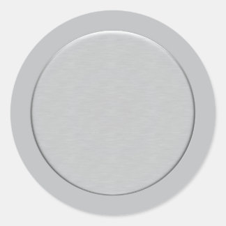 Zilver ontwerp ronde sticker