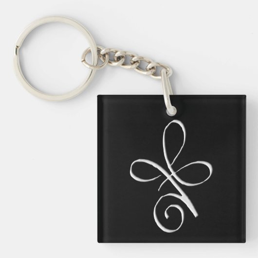 Zilver Onvoorwaardelijke Liefde Sleutelhanger (Voorkant)