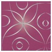 Zilver op magenta stof (Close Up)