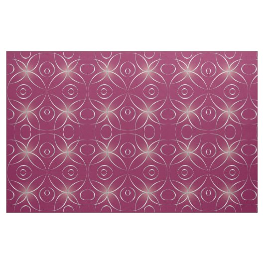 Zilver op magenta stof (Fat Quarter)