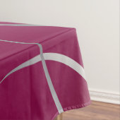 Zilver op magenta tafelkleed (Voorbeeld)