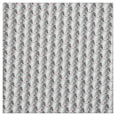 Zilver op Paarse chain Mail Stof (Swatch)