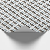 Zilver op wit omslagpapier cadeaupapier (Hoek)