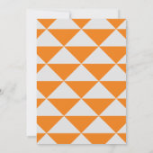 Zilver Oranje Afstudeerder Partij Vet Afstuderen Kaart (Achterkant)