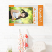 Zilver Oranje gecomprimeerd één fotograafpartij Spandoek (Insitu)