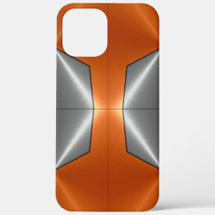 Zilver Oranje glanzend roestvrij staal Case-Mate iPhone Case