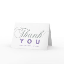 Zilver & Paars | Modern Chique Feest Dankjewel Not