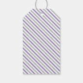 Zilver & Paars | Moderne feestelijk dank je tag Cadeaulabel (Achterkant)