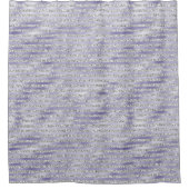 Zilver Paarse Glitzy Glitter Stripes Douchegordijn (Voorkant)
