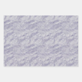Zilver Paarse Glitzy Glitter Stripes Inpakpapier Vel