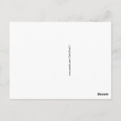 Zilver Paarse Keltische vlinderknollen Briefkaart (Achterkant)