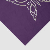 Zilver Paarse Keltische vlinderknollen Tissuepapier (Detail)