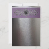 Zilver Paarse uitnodiging voor weddenschappen (Achterkant)
