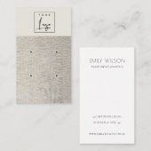 Zilver parellederen textuur Veroorbaar beeldscherm Visitekaartje (Voorkant / Achterkant)