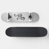 Zilver Persoonlijk Skateboard (Horizontaal)