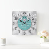 Zilver Persoonlijke wandklokken voor bruiloften (Huis)