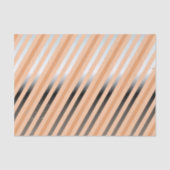 Zilver, perzikpapier, koraaldiagonaal, strippapier tissuepapier (Voorkant)