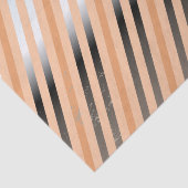 Zilver, perzikpapier, koraaldiagonaal, strippapier tissuepapier (Detail)