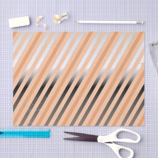 Zilver, perzikpapier, koraaldiagonaal, strippapier tissuepapier (Craft)