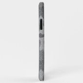 Zilver & Pewter Camouflage Glitter Monogrammed Case-Mate iPhone Case (Achterkant/rechts)