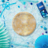 zilver, polka dot, goud, trendy, meisjes, schattig papieren bordje (Feest)