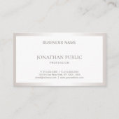 Zilver Professional in stijlvol design Visitekaartje (Voorkant)