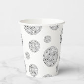 Zilver Retro Disco Bal Groovy Bruidsmeisje Feest  Papieren Bekers (Links)