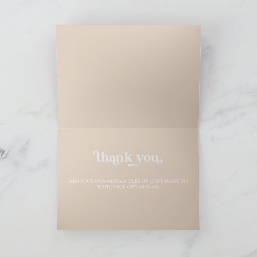 Zilver Retro Disco Groovy Bruiloftsfeest  Bedankkaart (Binnen)