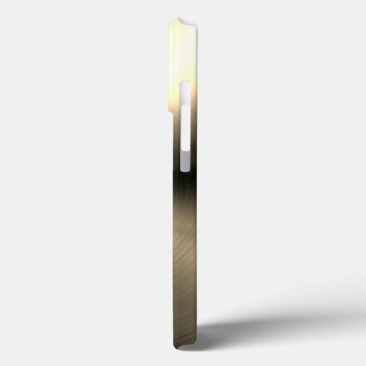 Zilver Roestvrij Goud Staal Print Case-Mate iPhone Case (Achterkant / Links)