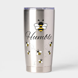 ZILVER ROESTVRIJ STAAL 20 OZ GEÏSOLEERDE BEE HUMBL DRINKBEKER