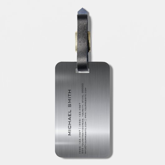Zilver Roestvrij staal Bagagelabel