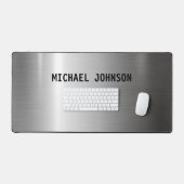 Zilver Roestvrij staal Metaal Bureaumat (Keyboard & Muis)