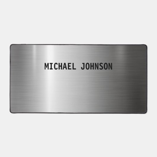 Zilver Roestvrij staal Metaal Bureaumat (Voorkant)