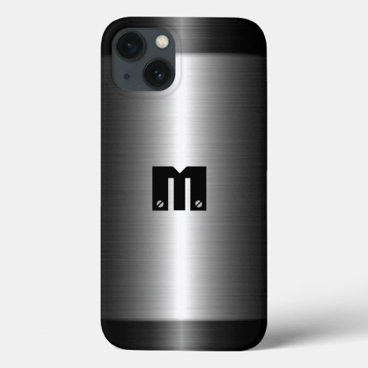 Zilver Roestvrij staal Metaal Case-Mate iPhone Case (Achterkant)