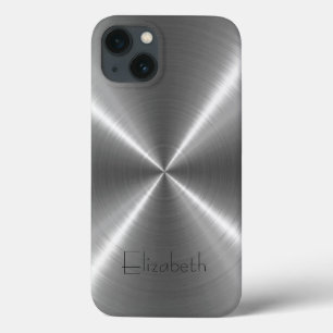 Zilver Roestvrij staal Metaal Case-Mate iPhone Case