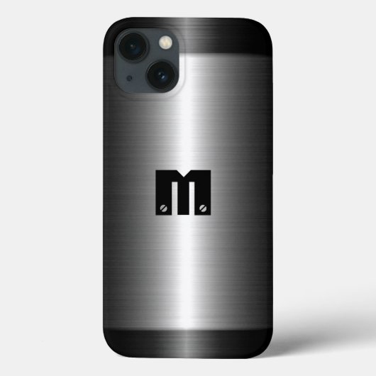 Zilver Roestvrij staal Metaal Case-Mate iPhone Case (Achterkant)