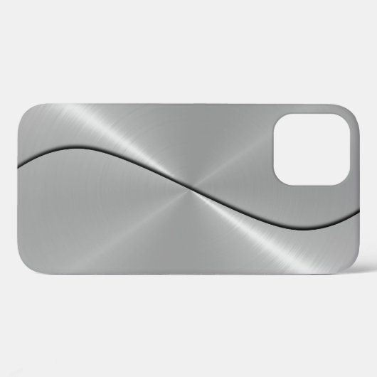 Zilver Roestvrij staal Metaal Case-Mate iPhone Case (Achterkant (horizontaal))