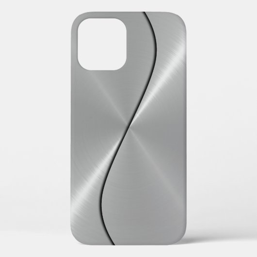 Zilver Roestvrij staal Metaal Case-Mate iPhone Case (Achterkant)