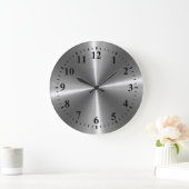 Zilver Roestvrij staal Metaal Grote Klok (Huis)
