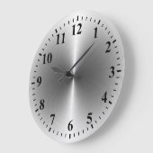 Zilver Roestvrij staal Metaal Grote Klok (Hoek)