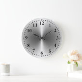 Zilver Roestvrij staal Metaal Grote Klok (Huis)