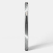 Zilver Roestvrij staal Metaal iPhone Hoesje (Linkerkant)
