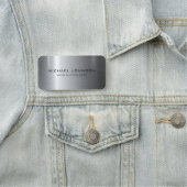 Zilver Roestvrij staal Metaal Naamplaatje (In situ)