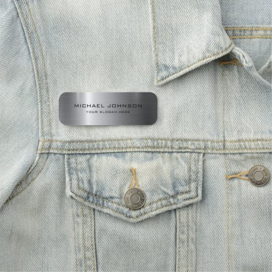 Zilver Roestvrij staal Metaal Naamplaatje (In situ)