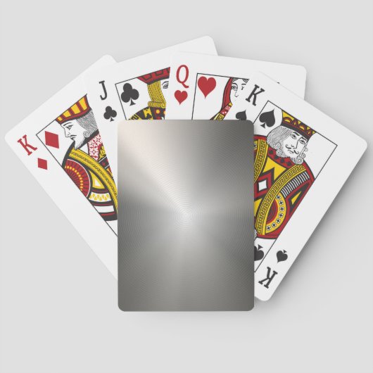 Zilver Roestvrij staal Metaal Pokerkaarten (Achterkant)